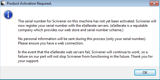 Scrivener serial number and name