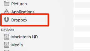 Dropbox on macOS