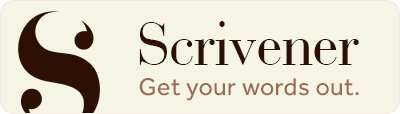 Scrivener: Get your words out.