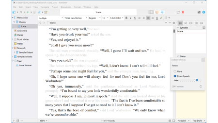 Use Dialogue Focus and Linguistic Focus to Revise and Edit Your Writing in Scrivener