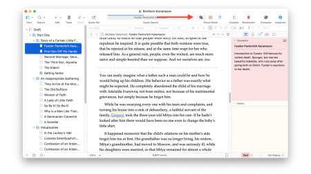 View and Edit Multiple Documents with Scrivenings